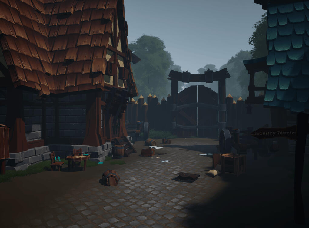 The gate contains left behind object due to the rush